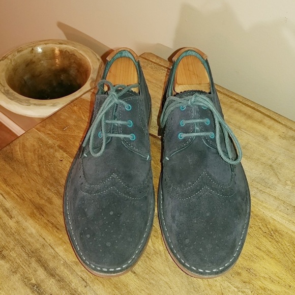 Ted Baker London Jamfro Wingtip Blue Suede Oxford main image 7